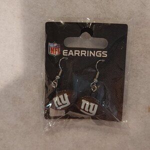 New York Giants Mini Football Earrings